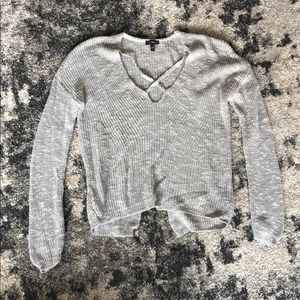 Express Cross Neck Sweater